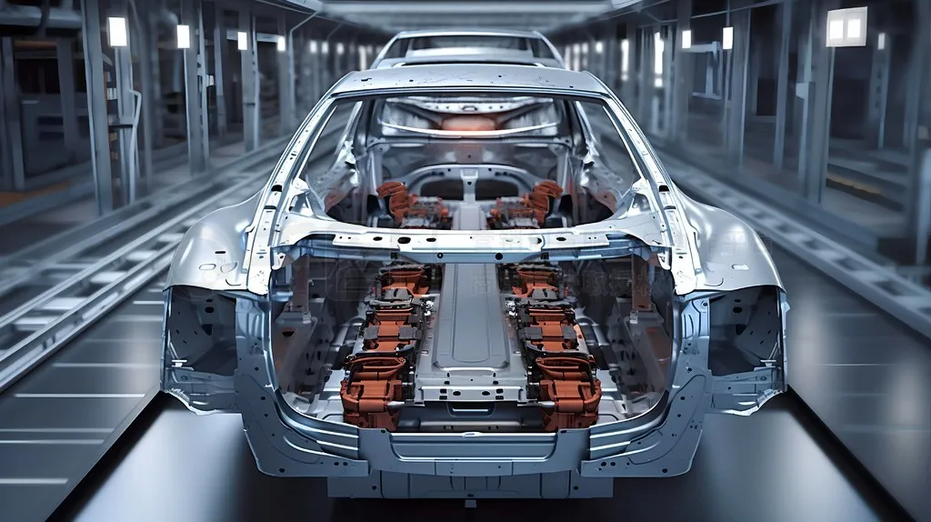 Electric Vehicle Chassis with Battery Pack Assembly